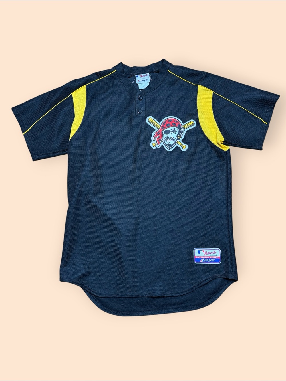 Vintage Pittsburgh Pirates 1990s Batting Practice Jersey Majestic Large Black